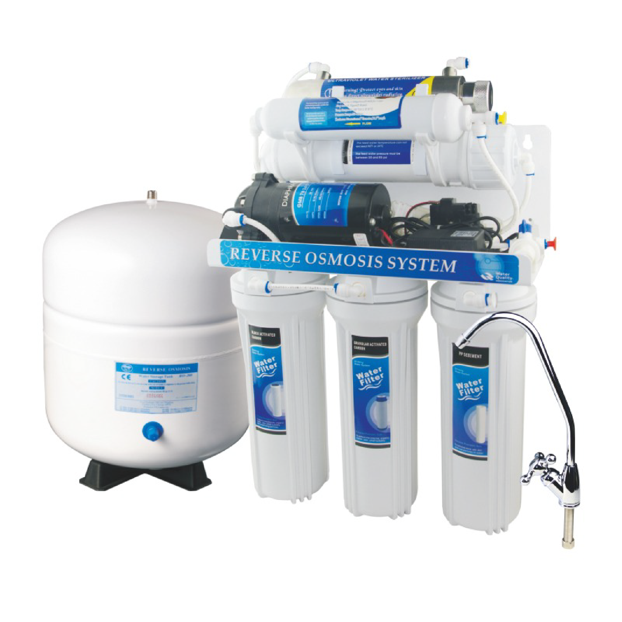 Untitled-1-39 ABSOLUTE 6 UV უკუ ოსმოსის საფილტრაციო სისტემა სტერილიზატორით - Image 1