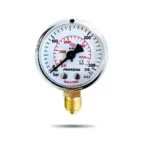 PAKKENS მანომეტრი Ø50 / 0-10bar / CL.2,5 , 1/4", ქვედა მიერთებით - Image 5