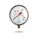 PAKKENS მანომეტრი Ø160 / 0-100bar / CL.1,6 , 1/2" , ქვედა მიერთებით - Image 3