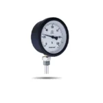 PAKKENS თერმომეტრი Ø100, 0+120°C / 15cm - CL.2,0 , 1/2",ქვედა მიერთებით